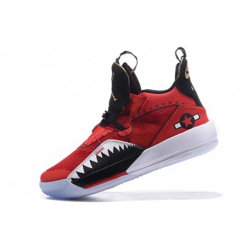 Air Jordan 33 XXXIII Future of Flight Bright Red Black-White Shoes